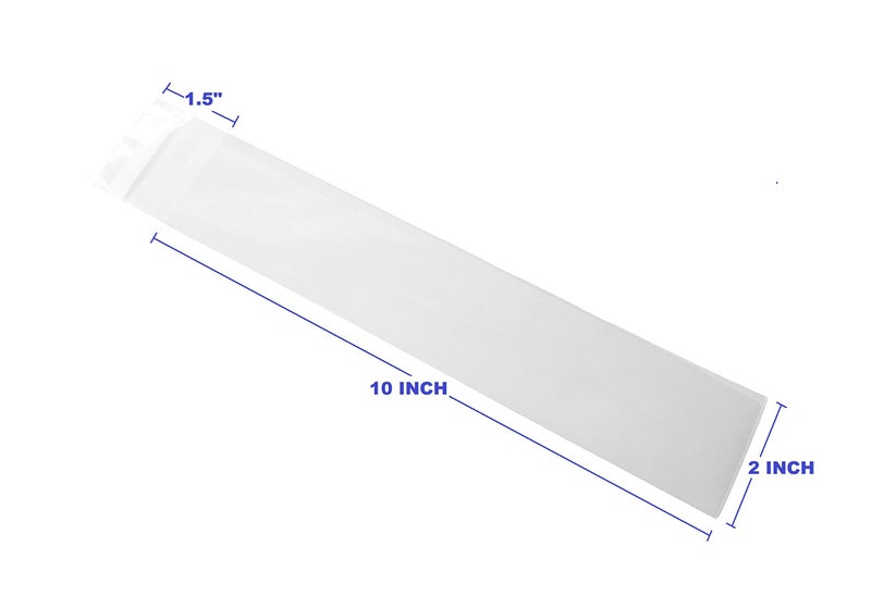FlanicaUSA 200 قطعة أكياس بلاستيكية شفافة 3" × 4" بسماكة 2 ميل ذاتية الإغلاق OPP - Image 2